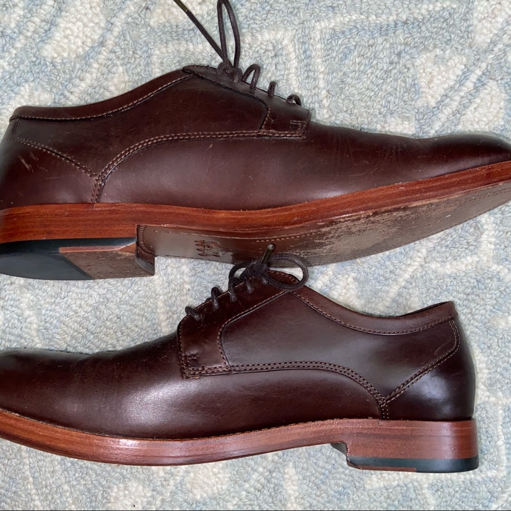 Men’s Coach Andrew Brown Leather Derby Dress Shoe - Picture 5 of 10
